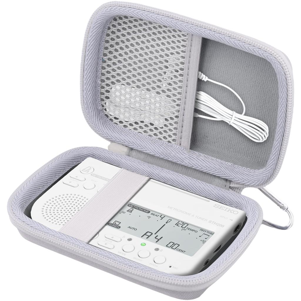 Aenllosi compatible storage case for SEIKO STH200 metronome tuner STH200WHSP case & (off-white, only)