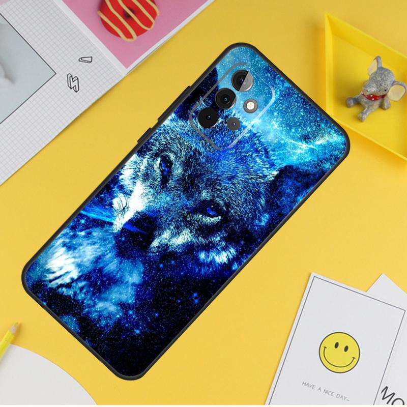 Чехол с животными и волком Galaxy для Samsung Galaxy A55 A35 A25 A15 A51 A71 A12 A32 A52 A13 A33 A53 A14 A34 A54, чехол
