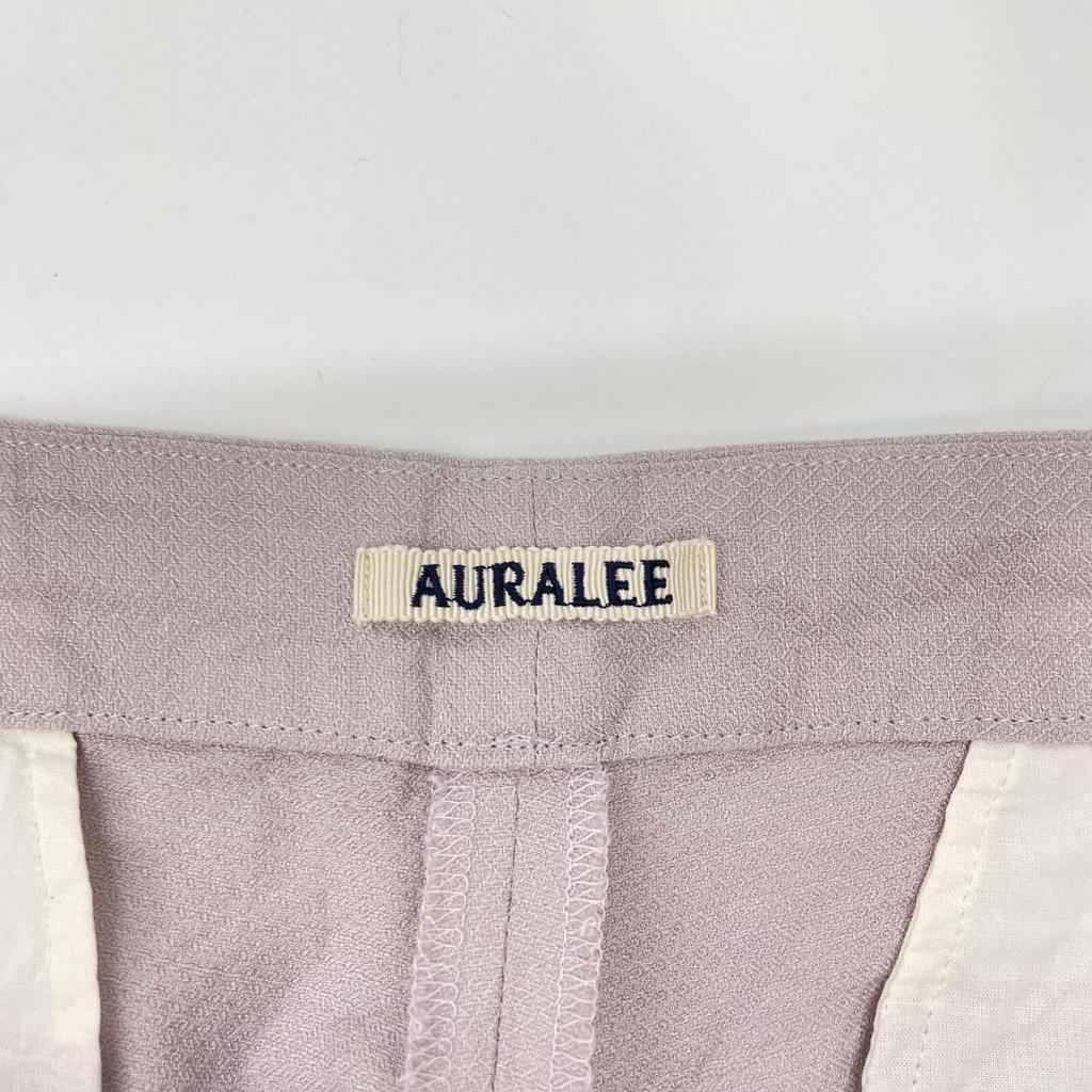 AURALEE Light Purple A21SP025D SILKLINEN DOBBY SLACKS Pants Bottoms 5 Light purpleUsed