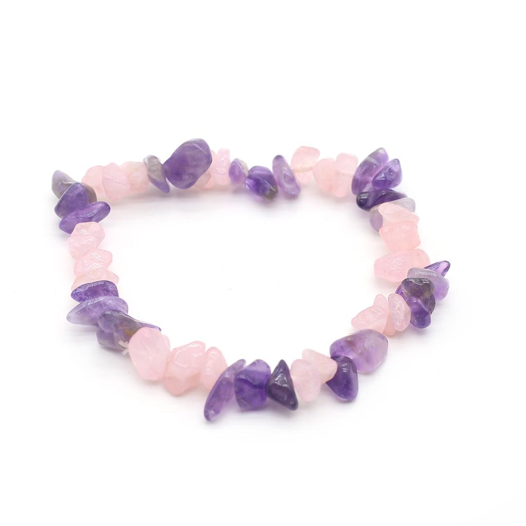 1 шт., браслет из натурального камня, нерегулярный кристалл, аметист, агат, флюорит, синяя бирюза, опал, браслеты для женщин и мужчин, ювелирные изделия 19 см