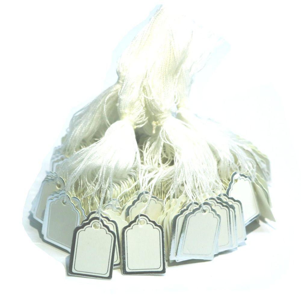 Пустой Золотой/Серебряный Край Картон Дисплей Инструмент Подвесные Бирки Ювелирные Подвесные Бирки Ювелирные Ценники