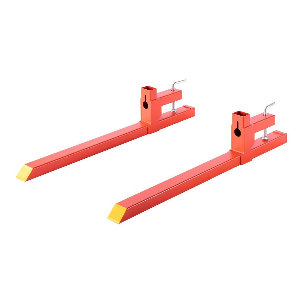 Pallet Forks, 907 kg Clamp on Pallet Forks, 109 cm Total Length Heavy-Duty Quick Attach Tractor Fork Compatible with Tractor Attachments, Loader