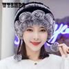Rex Rabbit Fur Hat Autumn and Winter Fur Hat Tassel Woolen Hat Thick Warm Ear Protection Fur Hat