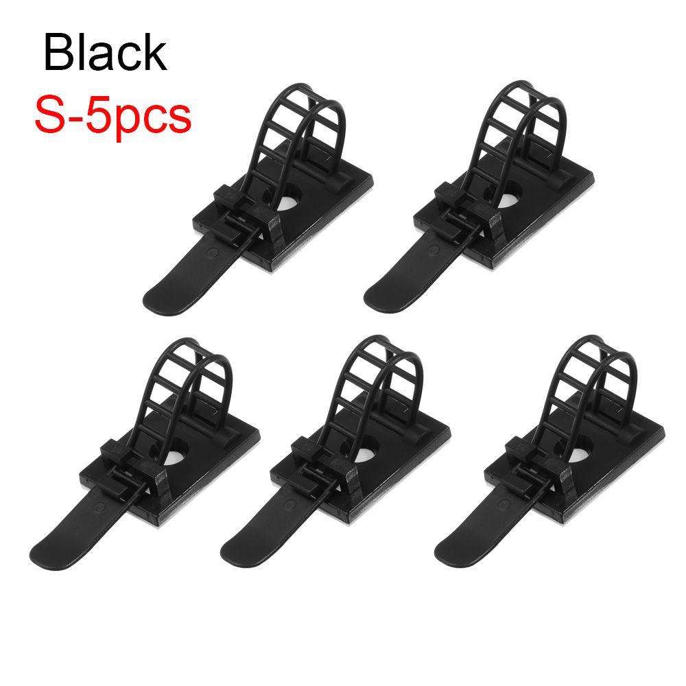 5/10pcs Self-adhesive Cable Clips Adjustable Cable Tie Table Desk Storage Wire Tie Fixing Clip Practical Wire Holder Organizer