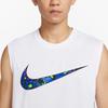 Nike Logo Print Round Neck Sports Tank Top Men Tops White FQ0357-100