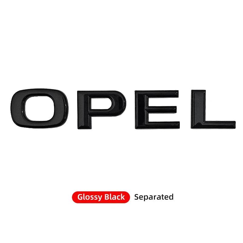 ABS Letter Sticker Car Rear Trunk Tail Boot Emblem Badge Logo For Opel Corsa Astra Insignia Vectra Zafira Meriva Mokka Grandland