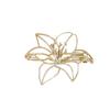 High-End Brooch Women'S Metal Hollow Lily Niche Design Advanced Sense Anti-Light Brooch Pin Buckle Light Luxury