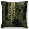 New Colorful Blocks Layers Stripes Geometric Combination Gold Lines Gorgeous Prints Cushion Cover Throw Pillow Case