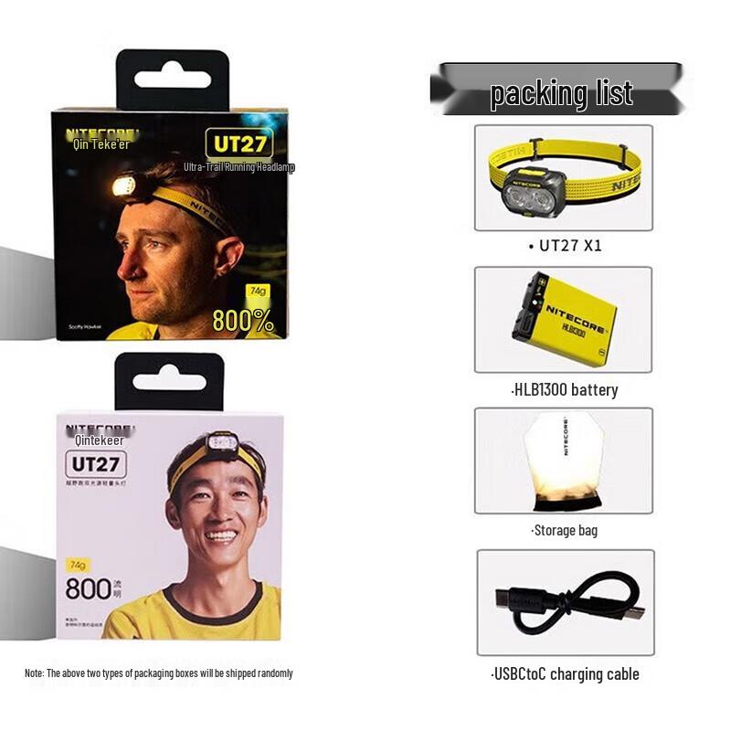 NITECORE UT27 800L Профессиональный налобный фонарь для трейлраннинга