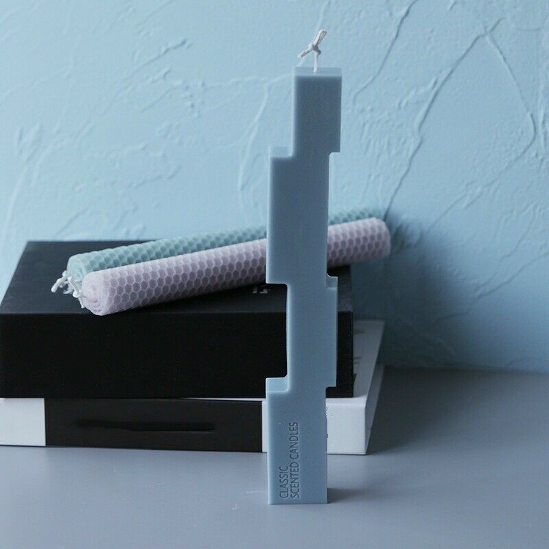 Специальная форма для свечей в виде полосок, силиконовая форма, европейские простые формы для свечей, рождественское украшение для дома, ca