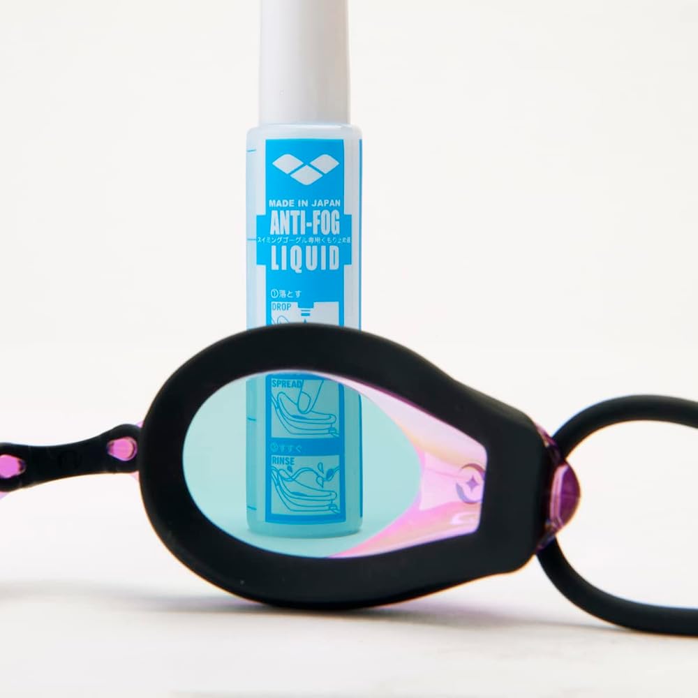 Arena Splash Unisex Swimming Goggles Free Size Mirrored Lenses Anti-Fog Competitive Swim Gear