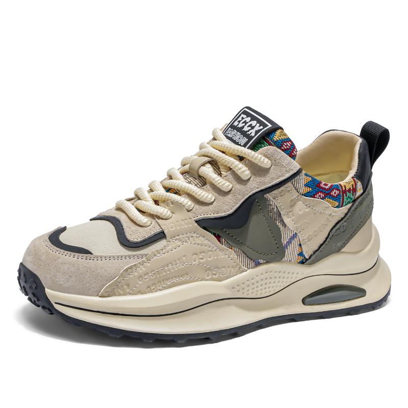 Men's Shoes Spring New Casual Versatile Comfortable Fashion Trend Niche Non-slip Wear-Resistant Retro Sneakers