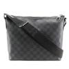 Mick PM Shoulder Bag N41211 Black Damier Grafitto Canvas Mens Used