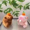 Adorable Cute Plush Capybara Bubble Blowing Keychain Soft Toy For Animal Lovers