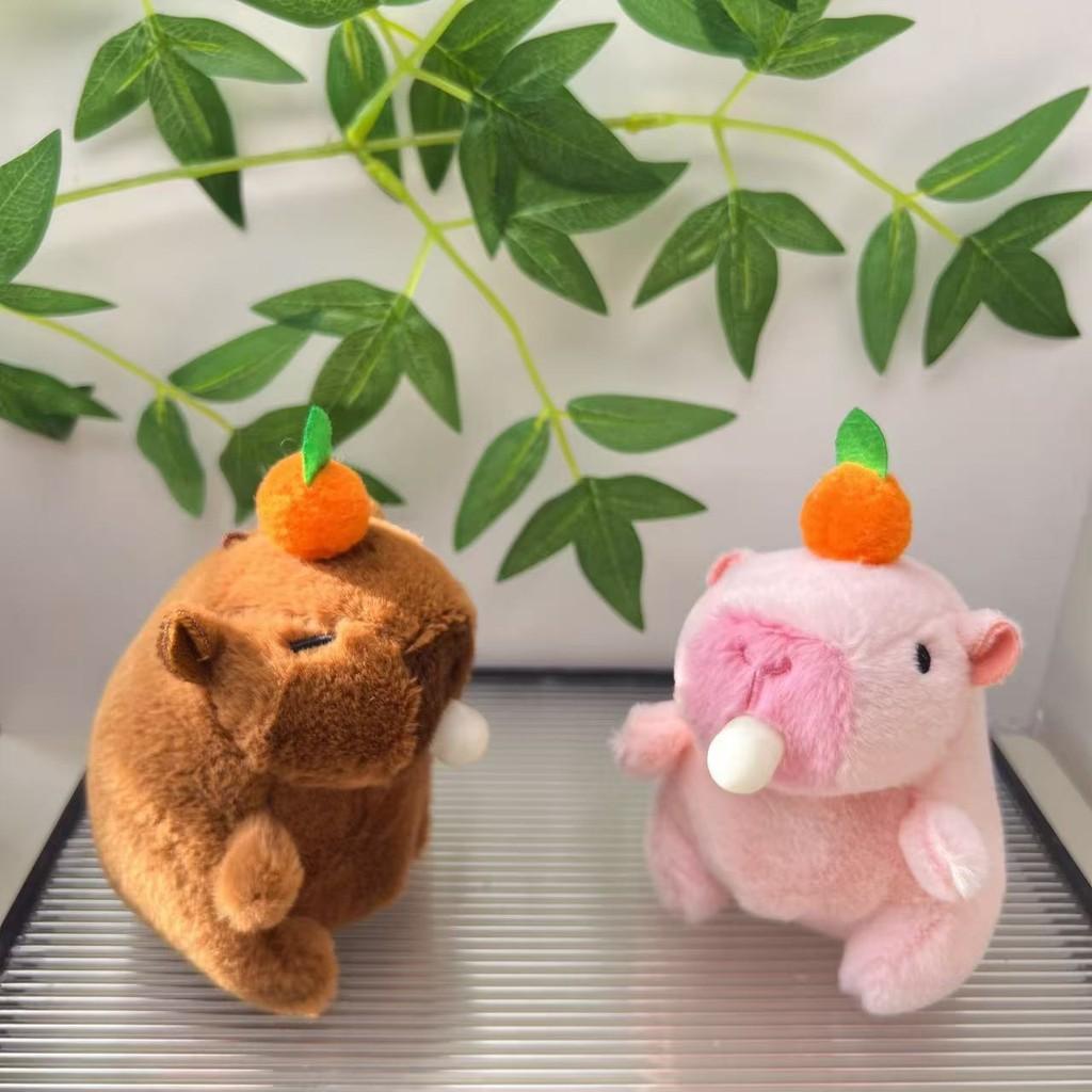 Adorable Cute Plush Capybara Bubble Blowing Keychain Soft Toy For Animal Lovers