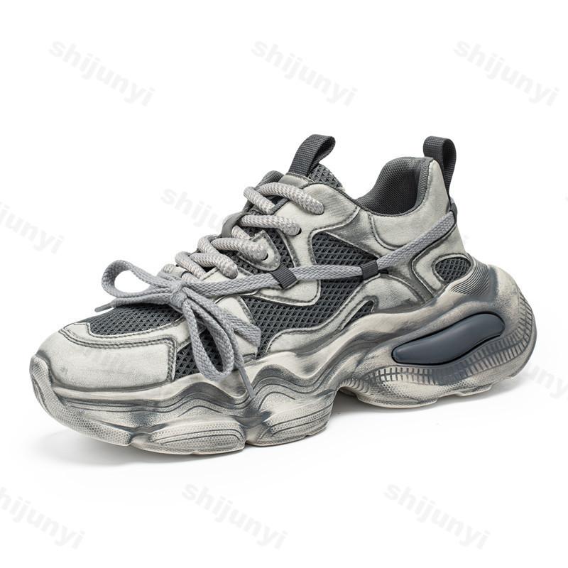 Fashion Men's Mesh Breathable Casual Shoes 2025 Summer New Fashion Trend Thick Soled Sports Shoes Comfortable Versatile Chunky sneakers