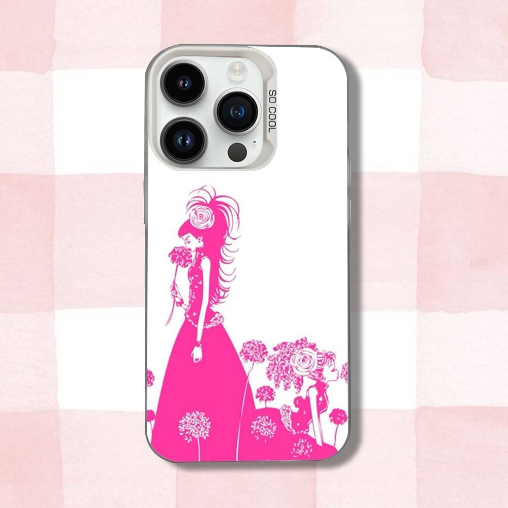 Чехол для телефона с изображением аниме P-Paradise-es K-Kiss для iPhone 16,15,14,13,12,11,Pro,XS,Max,Plus,Mini,SE, Белый, Конфетный, Матовый, Ударопрочный