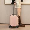 16-inch Pink AirAsia Aluminum Frame Carry-On Suitcase for Men and Women - Approved for Spring Airlines