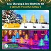 7-Color Solar Lawn Light 5-Layer Christmas Tree Lights LED Courtyard Landscape Lights Waterproof Street Decorative Lights