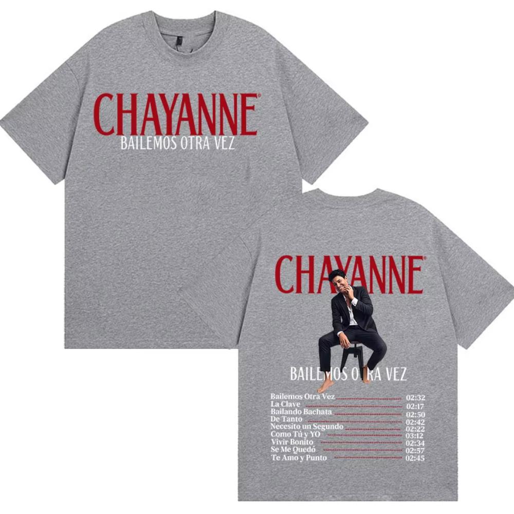Chayanne Bailemos Otra Vez Tour 2026 New Album T Shirt Hip Hop Oversized Cotton Tshirts Vintage Hot Sale ONeck Tees Streetwear