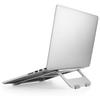 ELECOM Laptop Compatible with Inch Aluminum Folded Width 210 X Depth 233 X Height Load Silver Stand, Foldable, 10.1-15.6 Laptops, Alloy, Size 15mm,