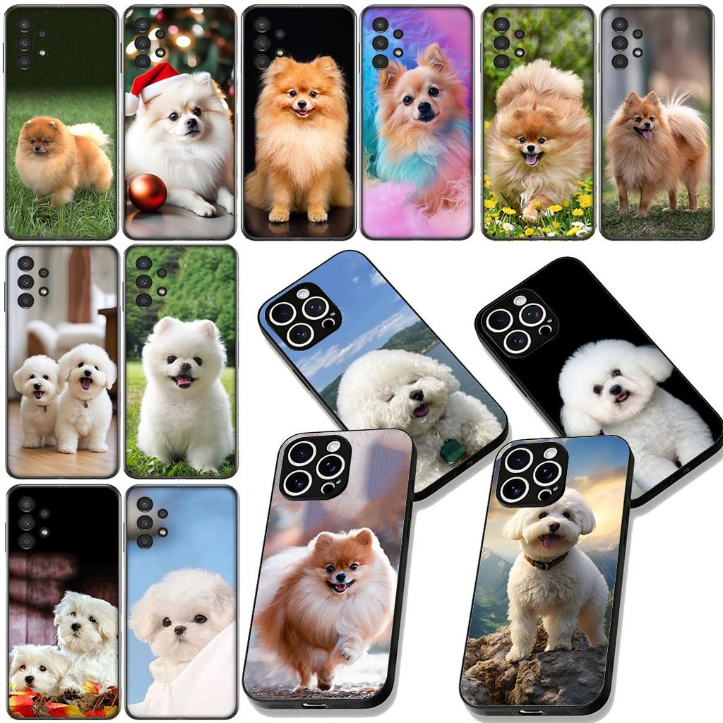 Pomeranian Dog Pet Animal Phone Cover for Apple iPhone 12 13 Mini XS 11 Pro Max 7 8 Plus + XR 8+ X SE 2020 SE3 Casing Coque Case