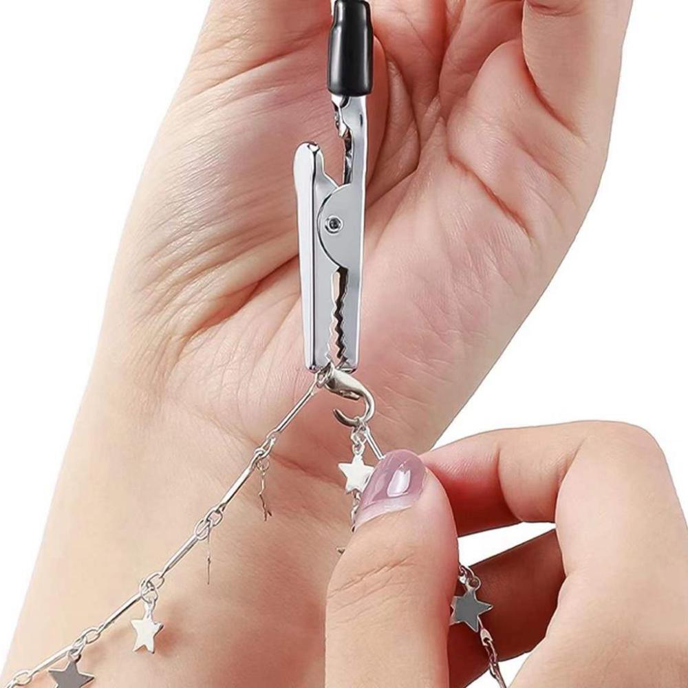 Crocodile Mouth Clip Practical Crafts Adjustment Portable Bracelet Helper Jewelry Fastener Tools DIY Supplies Bracelet Clip