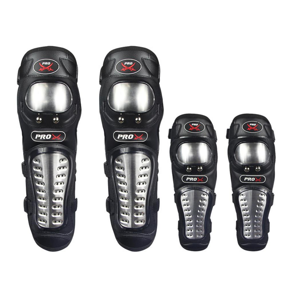 L Мотоциклетные наколенники и локти. Набор из четырех защитных протекторов для соревнований с круглой головкой, снаряжение для езды на мотоцикле по бездорожью, спортивные протекторы.