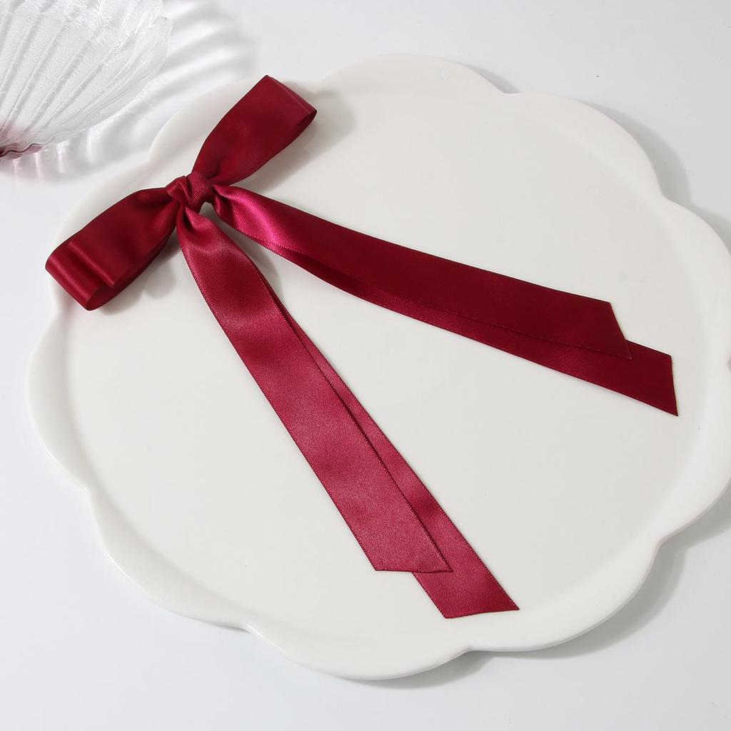 Заколка-уточка с бантом в балетном стиле 4 см: Дофаминовый Сладкий Плетеный Аксессуар для Волос