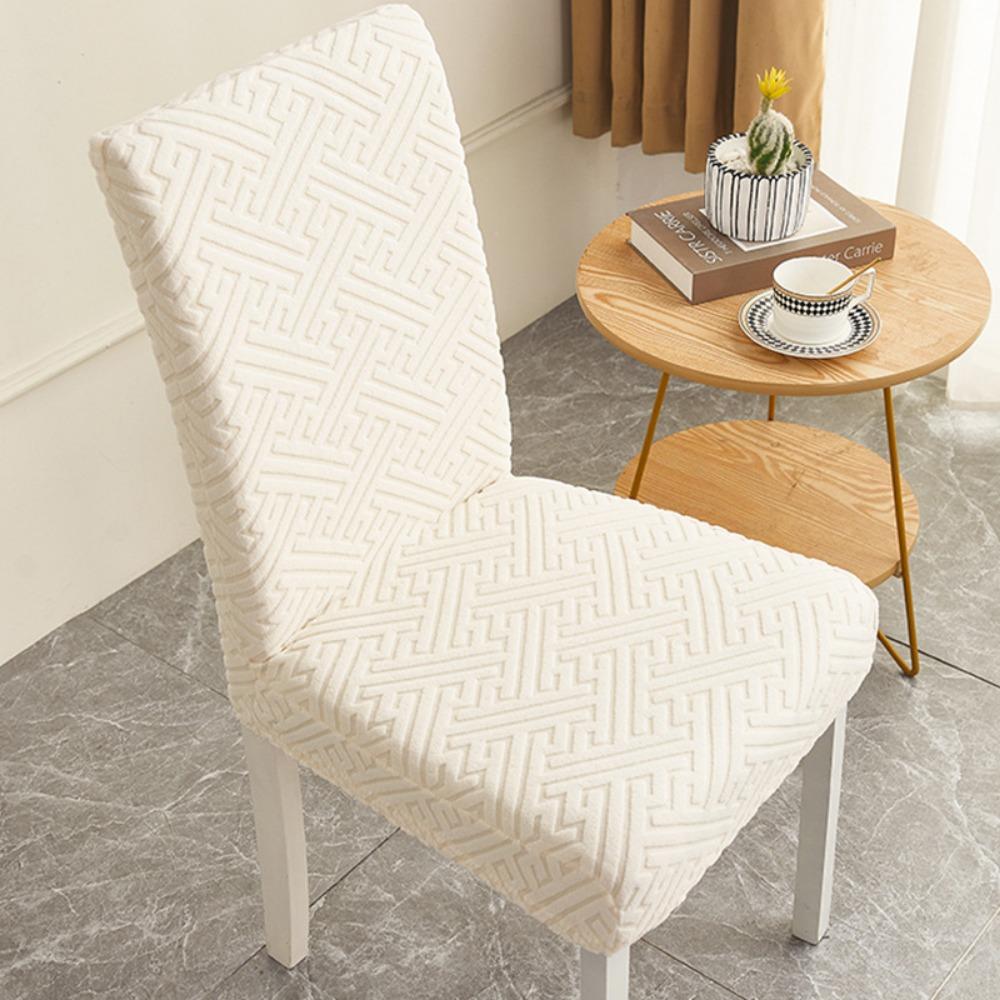 Elastic Chair Covers Set with Backrest Universal Stretch Dining Chair Slipcovers for Home Simple All Season Use