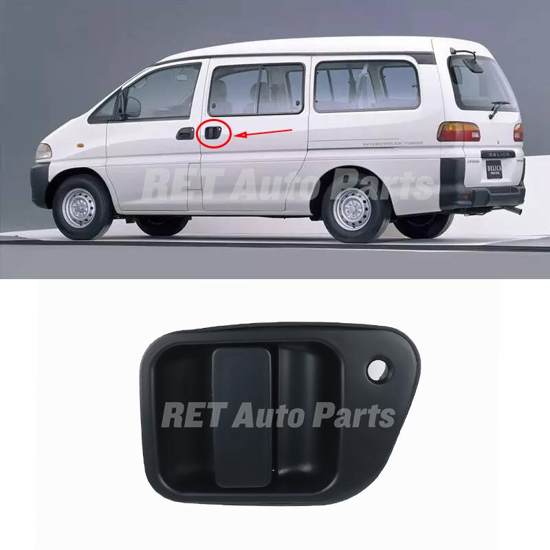Левая внешняя ручка раздвижной двери для Mitsubishi Delica L400 1994-2005, автомобильные задние внешние дверные ручки с отверстием для ключа