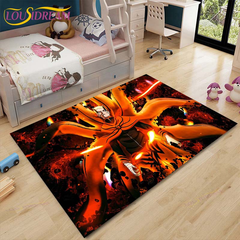 New Cartoon Naruto Carpets Kids Crawling Carpets Living Room Tea Table Mats Bedroom Rug Washable Floor Mats Household Area Mat