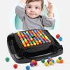 Ball Elimination Board Game with 80/120 Colorful Beads Color Recognition Focus Logic Training Multi-Player Strategy Game Educational Beads Toy