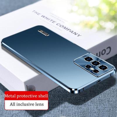 Роскошный металлический магнитный чехол для Samsung Galaxy S25 S24 S23 Ultra S22 S21 Plus, защитный чехол для объектива камеры из алюминиевого сплава, ультратонкий чехол