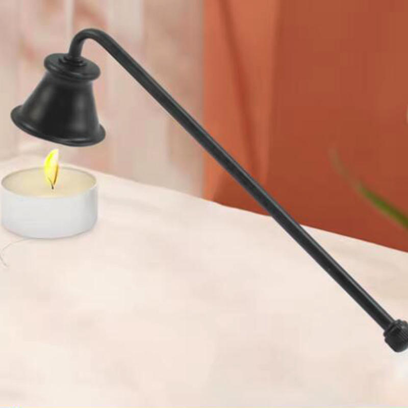 Candle Snuffer Stainless Steel Smokeless Candles Wick Bell snuffer Put Off flame Tool Cutter Black Gold Rose Silver Decoration