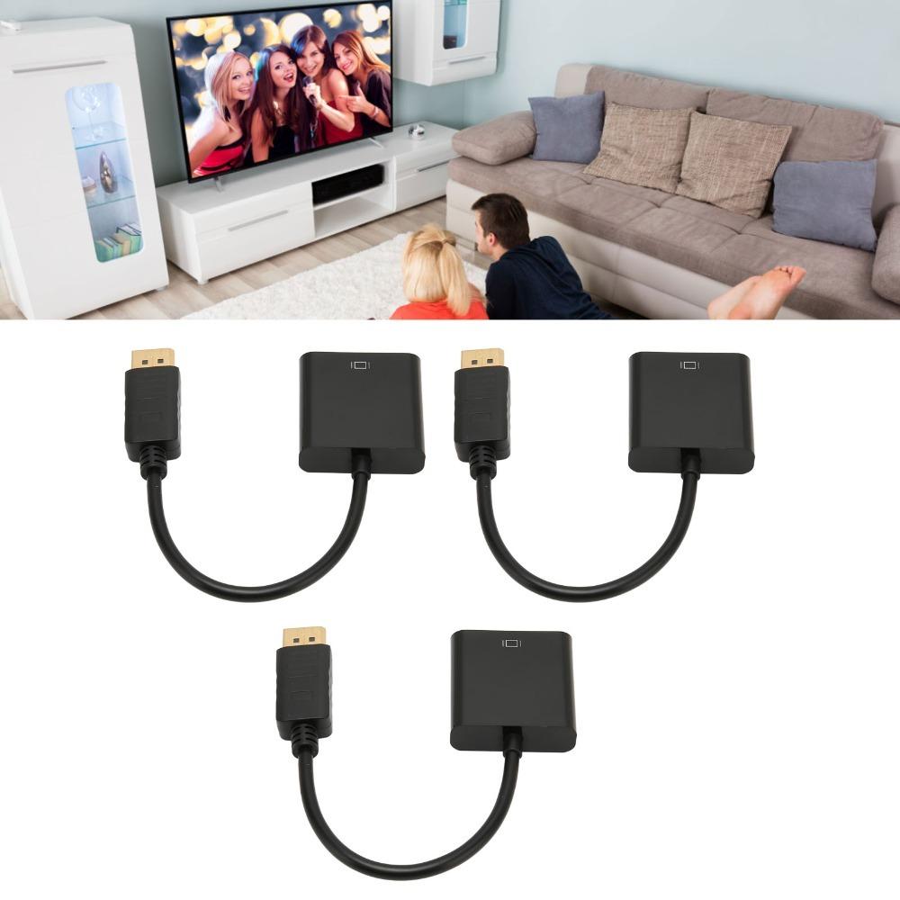 3 шт. 1080P DP на DVI Адаптер Кабель Однонаправленный DP Преобразователь Кабель Для Офисных Работников