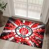 FC St. Pauli Football Design Crystal Velvet Carpet Cozy Non?Slip Printed Rug For Bedroom Living Room Entrance