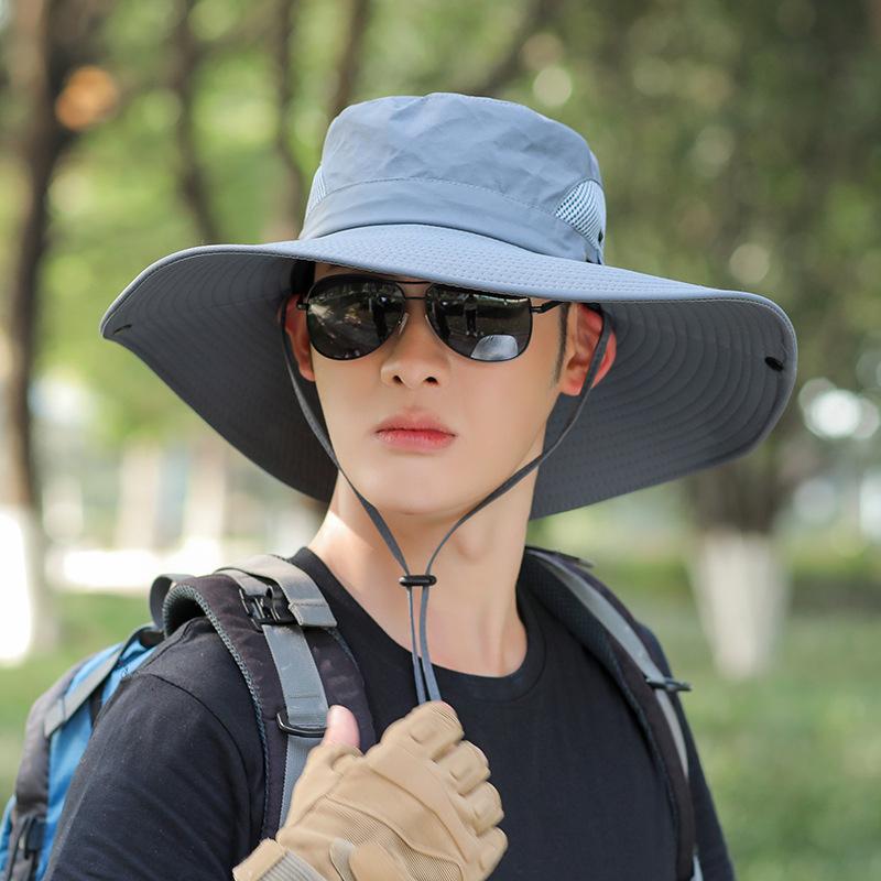 Outdoor Men Women Sun Hat Safari Bush Boonie Hiking Fishing Cap Large Wide Brim Hat