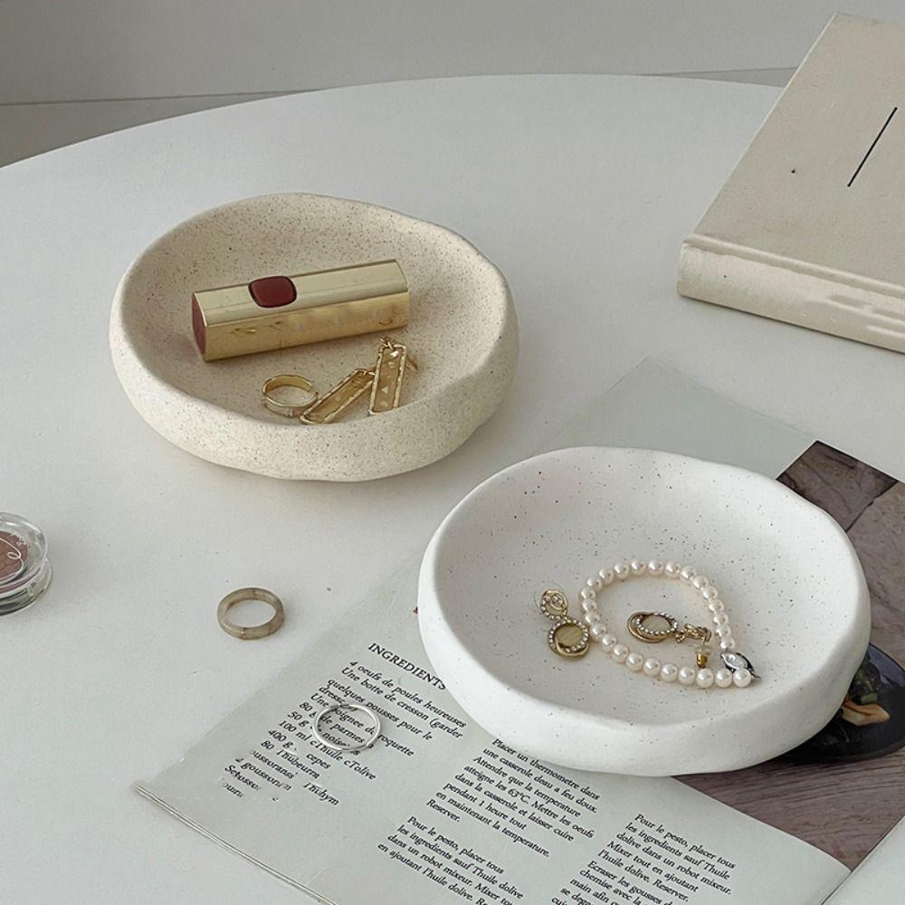 Necklace Jewelry Display Stand Rings Jewelry Display Rack Durable Ceramics Jewelry Tray Women