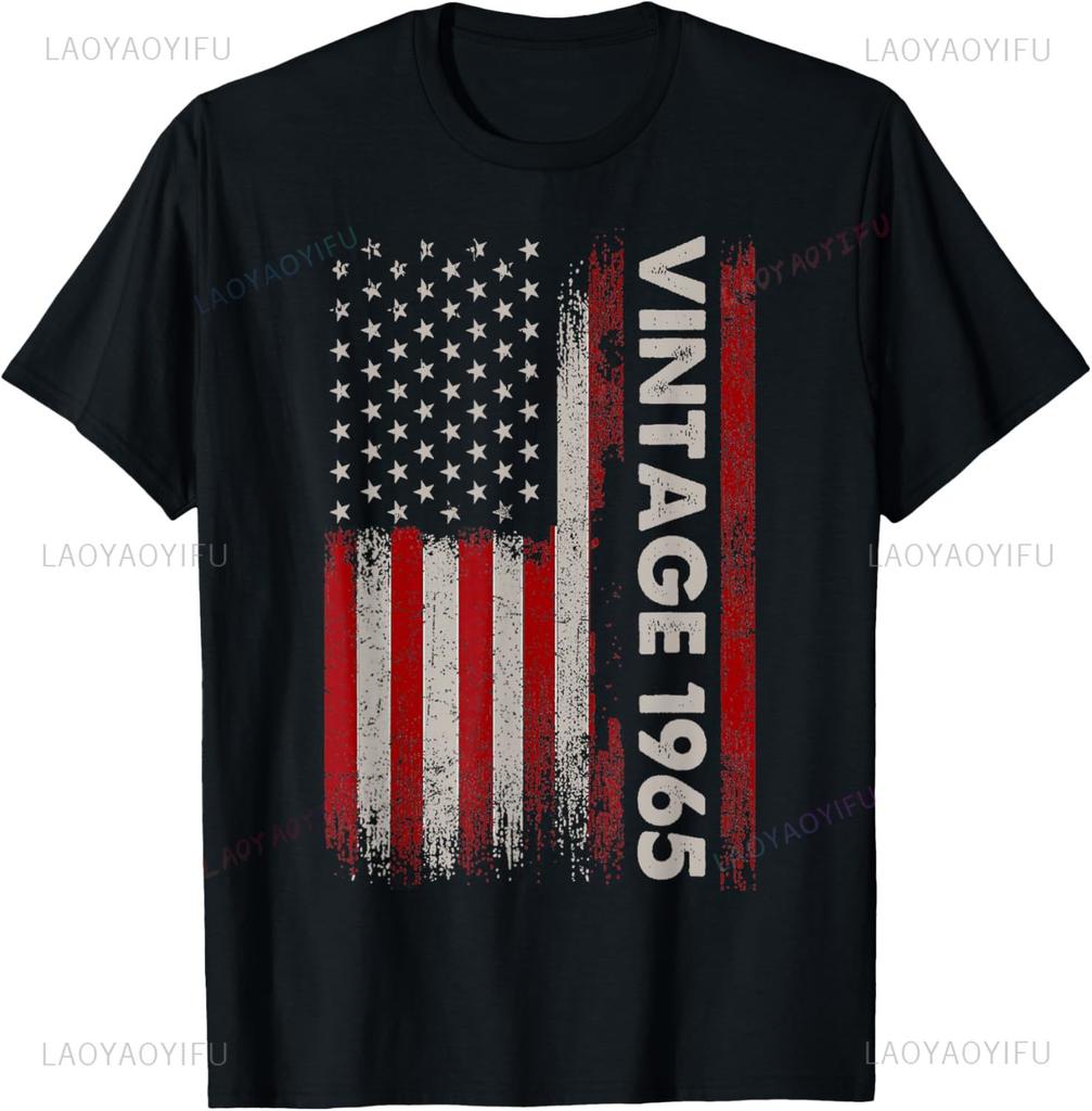 60 Year Old Gifts Unisex Vintage Classic Car 1965 60th Birthday TShirt Short Sleeve Unisex Summer Streetwear Tops Camiseta
