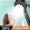 5 Modes Shower Head Adjustable High Pressure Water Saving ShowerHeads Water Massage Handheld Shower Head Hook Hose Fall Resistance Eco Shower