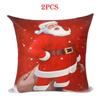 Стильные рождественские наволочки снеговика и Санты для дивана, фестивальный декор