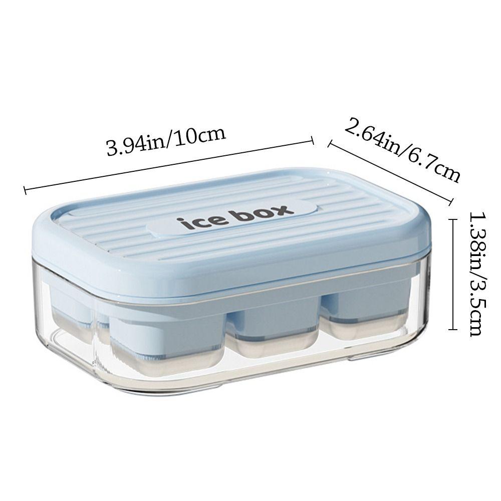 С контейнером для хранения Форма для льда Быстрозамороженный производитель Контейнер для льда Пищевой Летний Поддон для кубиков льда Кухня