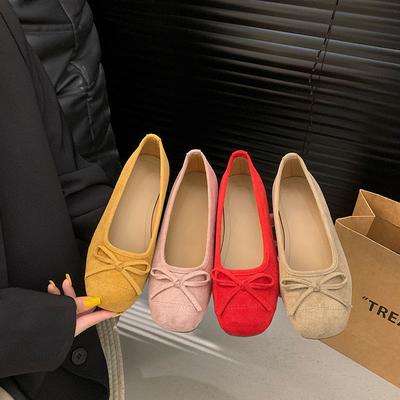 Французский красный свет рот одинарные туфли женские 2025 весна новая сказочный стиль с юбкой универсальные туфли-бини туфли Мэри Джейн