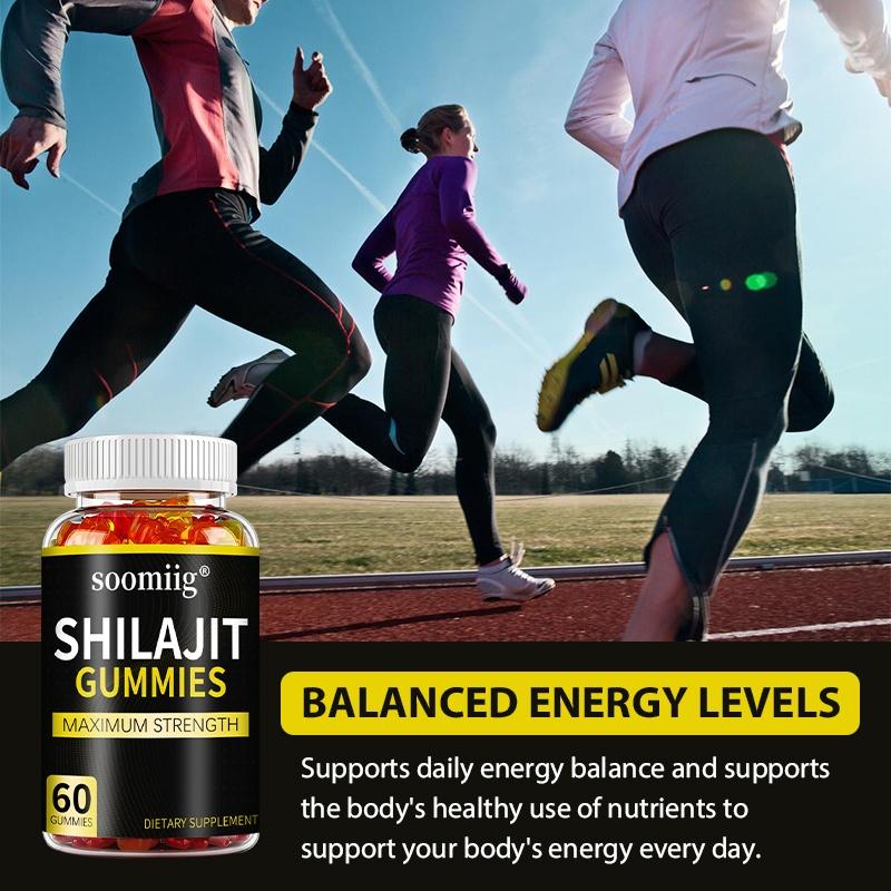 Soomiig Shilajit Gummies — 20:1 Extract with 5% Fulvic Acid, Maximum Strength, 60 Count
