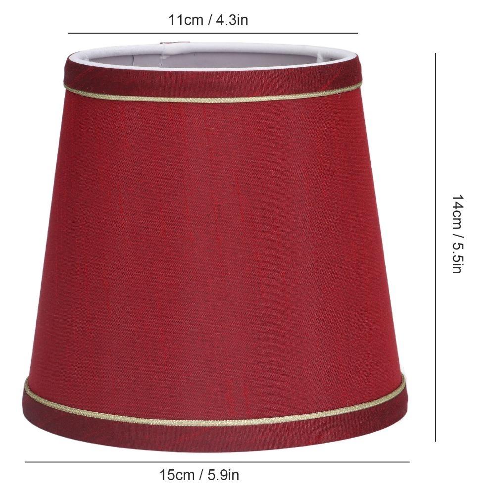 6PCS Fabric Lampshade Clip On Design Small Lamp Shades Simple Lamp Cover Floor Lamp