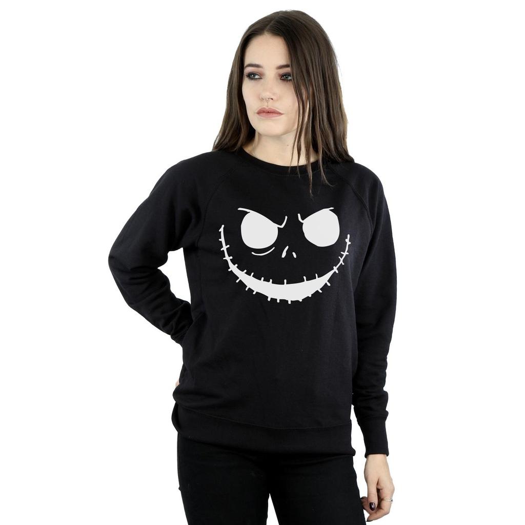 Disney Womens/Ladies Nightmare Before Christmas Jack´s Face Bold Sweatshirt