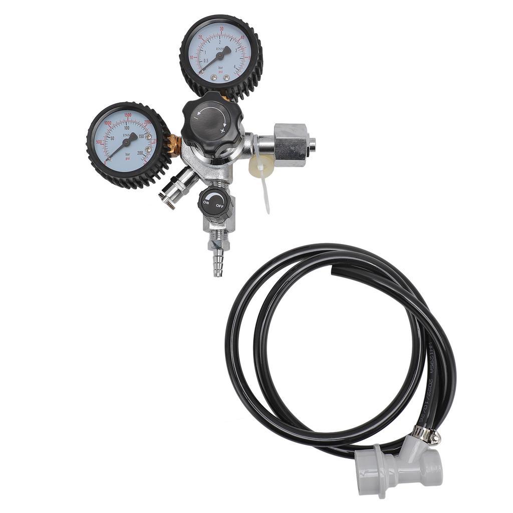 Регулятор CO2 W21.8 Регулятор давления для бочонков CO2, герметичный регулятор разливного пива для домашнего пивоварения
