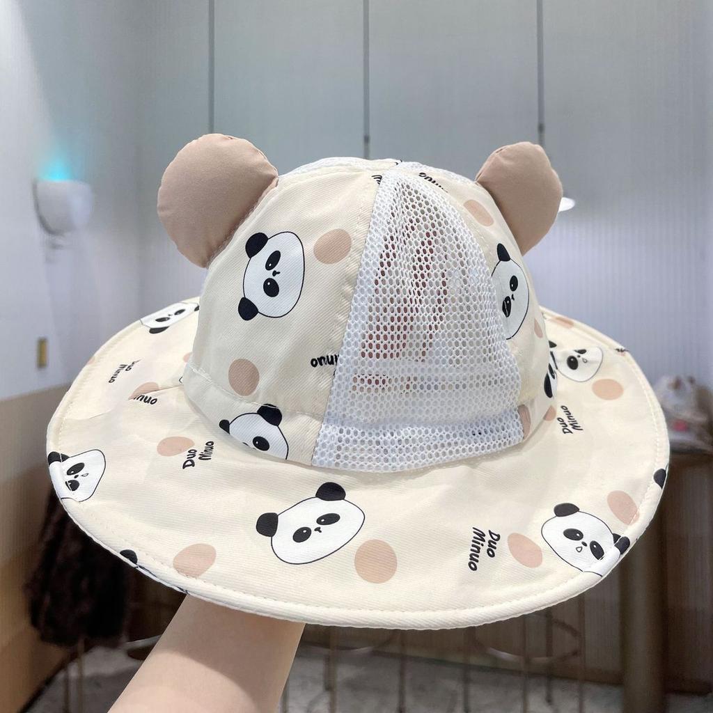 Kids Summer Thin Breathable Sun Hat Adjustable Wide Brim Fisherman Cap for Boys and Girls UV Protection