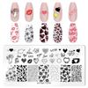 Пластины для штамповки ногтей с тигром, зеброй и леопардовым принтом, трафарет для печати изображений животных, шаблоны штампов для ногтей, инструмент для дизайна ногтей, украшение для ногтей